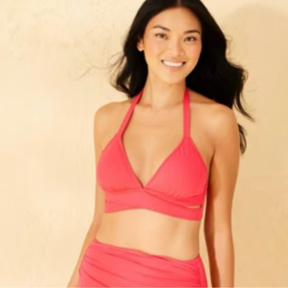 Shade & Shore Other - Pink Halter Bikini Top by Shade & Shore